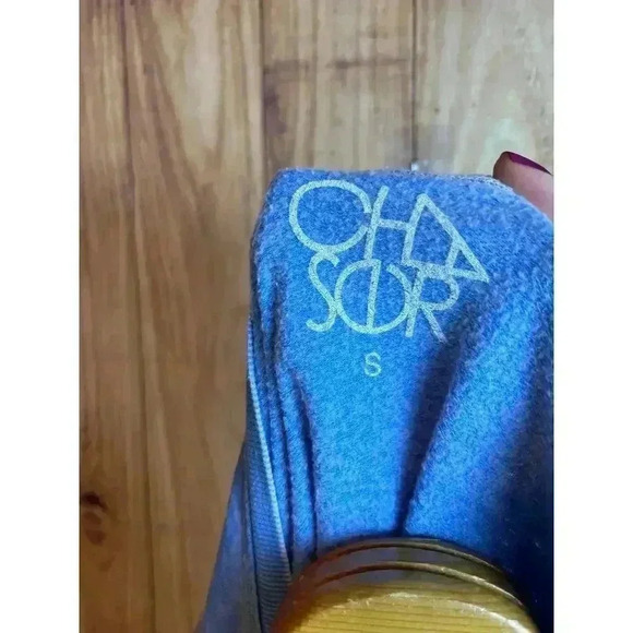 Chaser Scoop Neck Lightweight Sweatshirt Washed Out Blue Women's Size S - Picture 2 of 6